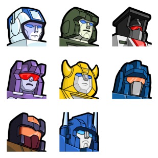 Transformers X Vol. 2 icon sets preview