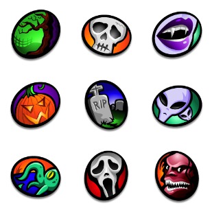 Macabre icon sets preview