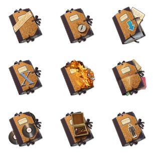 Study Folders icon sets preview