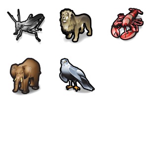 Stroke Animals icon sets preview