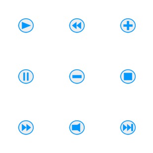 Player Control icon sets preview