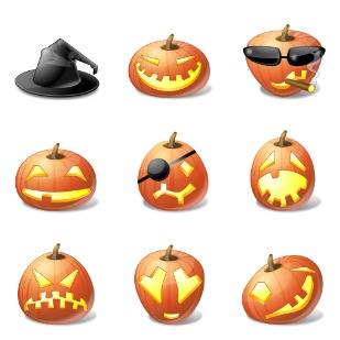 Vista halloween icon sets preview