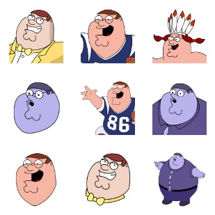 Peter Griffin icon sets preview