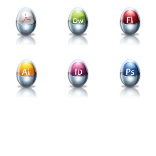 Glossy Adobe Application icon sets preview