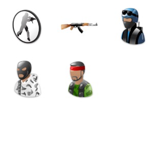 Counter Strike icon sets preview