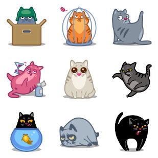 Meow icon sets preview