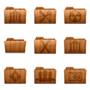 Made of Wood icon sets preview