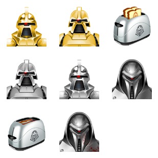 BSG: Frakking Toasters icon sets preview