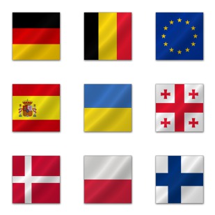 European Flags icon sets preview