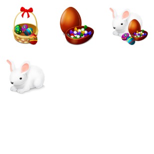 Easter icon sets preview