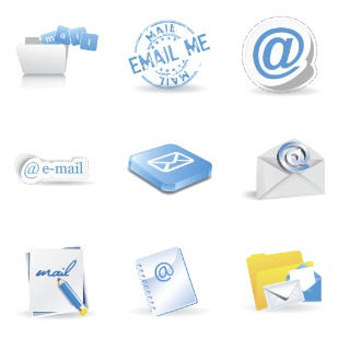 Contemporary Mail icon sets preview