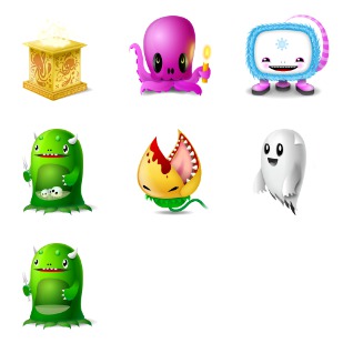 Monsters icon sets preview