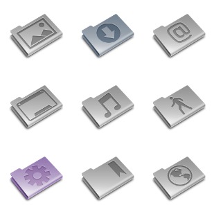 Pry Etched Aluminium icon sets preview