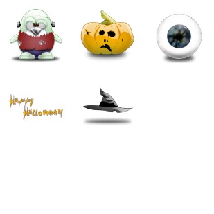 Halloween icon sets preview