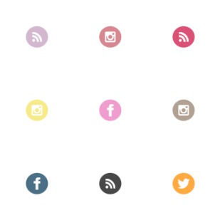 AND COLORFUL SOCIAL MEDIA icon sets preview