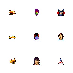 Ninja Team Gatchaman icon sets preview