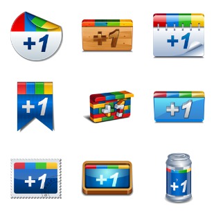 Google Plus icon sets preview