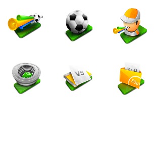 Soccer icon sets preview