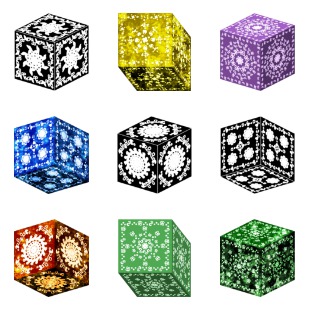 Mysterious cube(PNG) icon sets preview