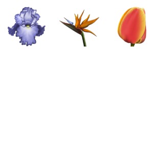 Flowers icon sets preview