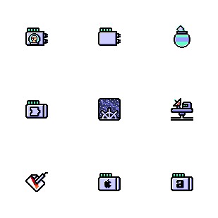 SpaceCon OS icon sets preview