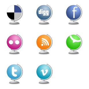 Globe Social icon sets preview