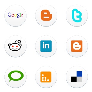 Web Social icon sets preview