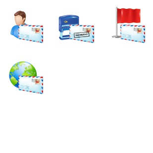 Plastic Mail icon sets preview