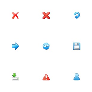 Applications icon sets preview