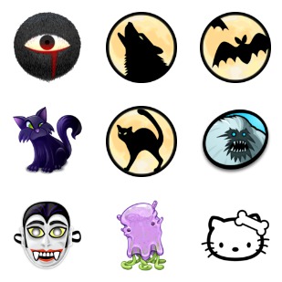 Halloween 2009 icon sets preview