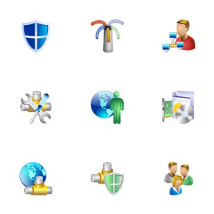 Network icon sets preview