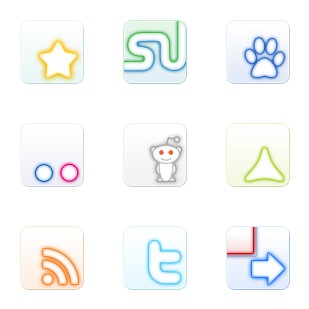 Set of Social No.4 icon sets preview