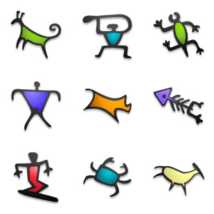 Petroglyphs icon sets preview