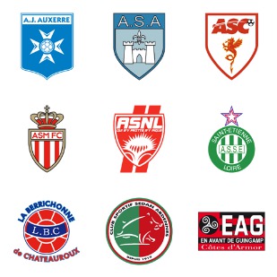 French Football Club icon sets preview