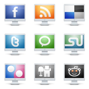 PC Social Media icon sets preview