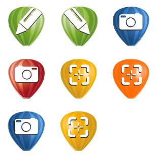 CorelDRAW Graphics Suite X6 icon sets preview