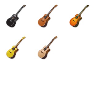 Acoustic Guitar icon sets preview