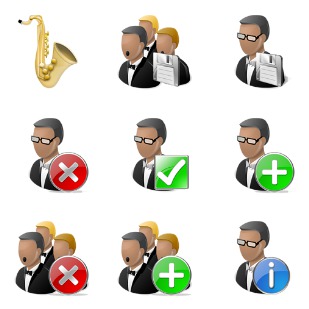 Orchestra icon sets preview