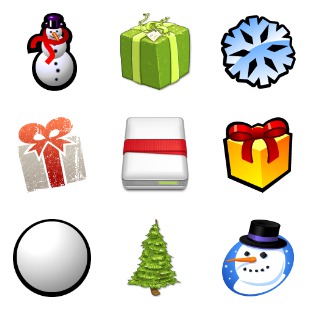 Happy Holidays 2005 icon sets preview