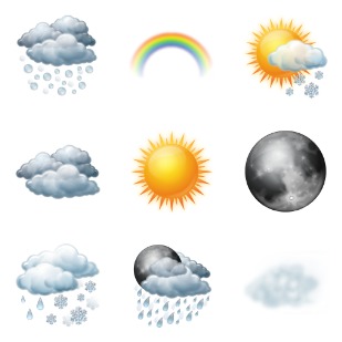 Weather icon sets preview