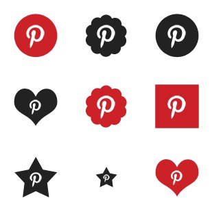 W3Bits Pinterest icon sets preview