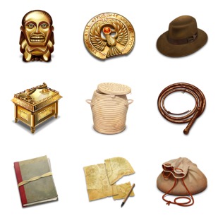 Indiana Jones And The Raiders of The Lost Ark icon sets preview