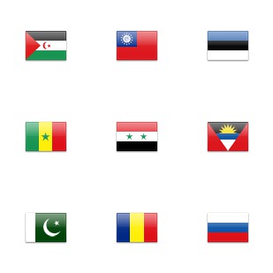 Flags icon sets preview