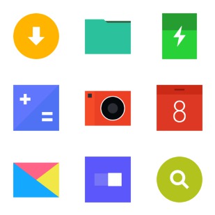 Rexcon OS icon sets preview