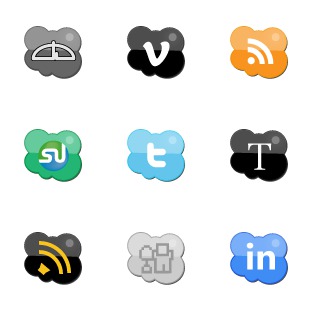 Icons Cloud icon sets preview