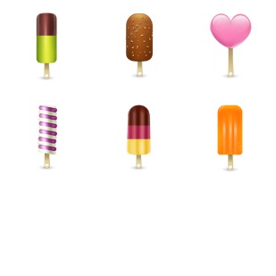 Icecream set icon sets preview