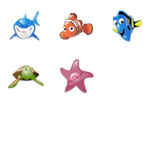 Finding Nemo icon sets preview