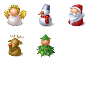 Christmas buddy icon sets preview