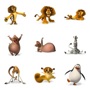 Madagascar icon sets preview