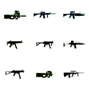 CS weapons icon sets preview